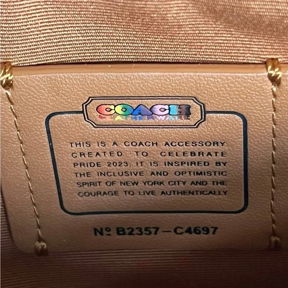 C4697 - Coach Poppy Crossbody in Rainbow Signature Canvas - Picture 9 of 15
